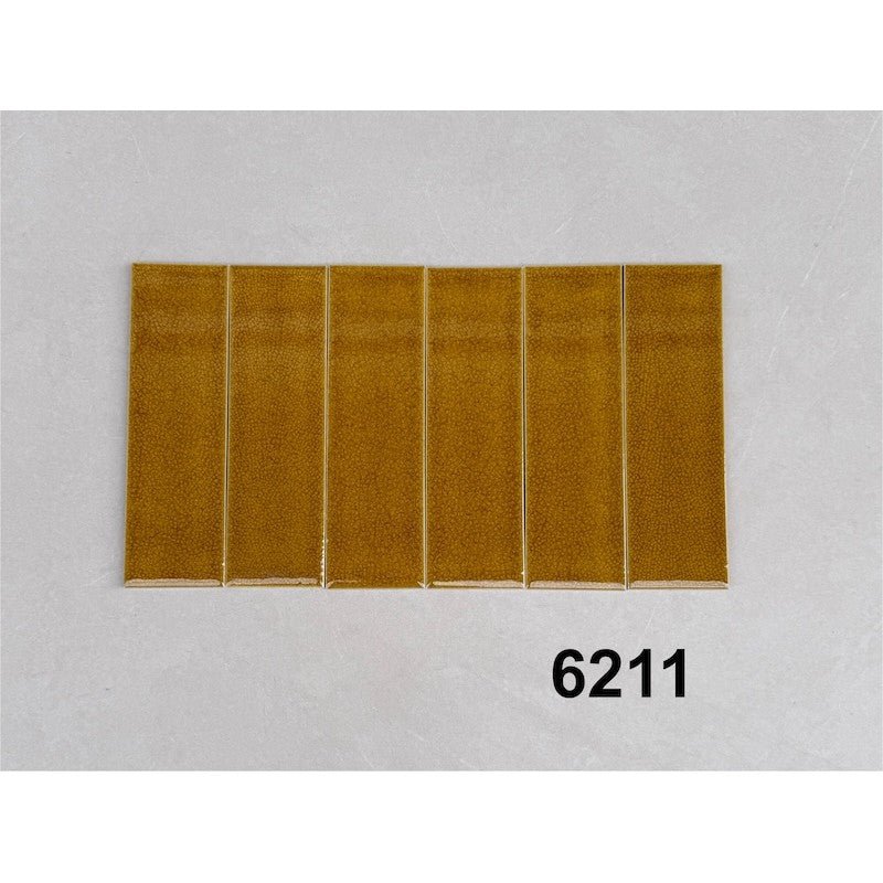 Gạch Thẻ Men Rạn Màu Vàng - Daisan Store