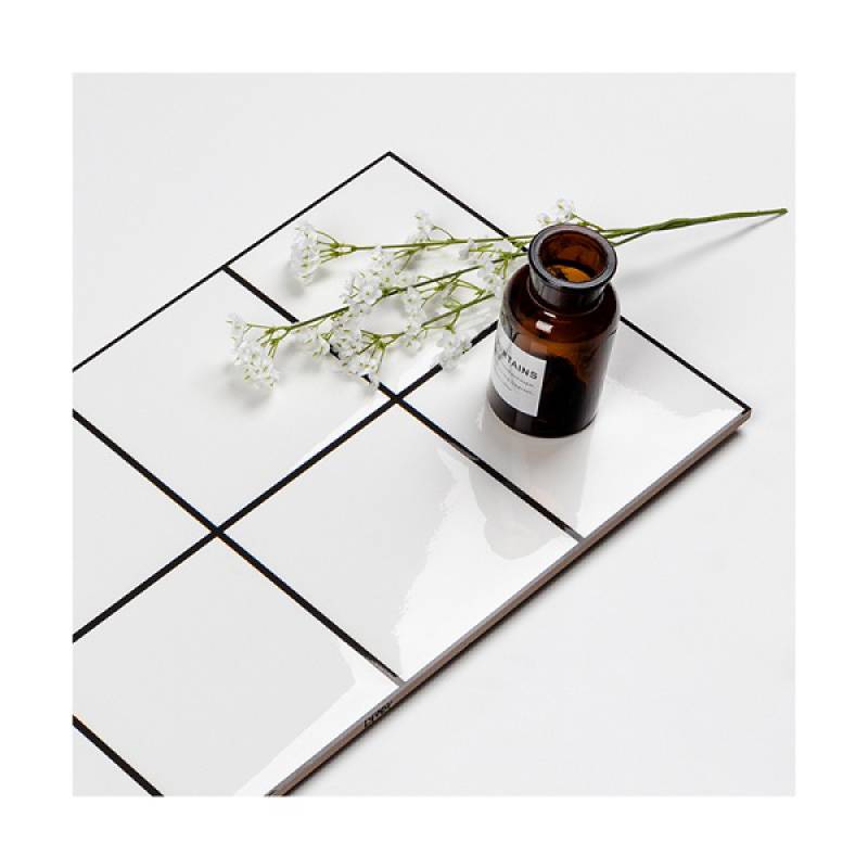 Gạch thẻ ốp tường trang trí hình chữ nhật 300x600mm LY084 màu trắng - Daisan Store