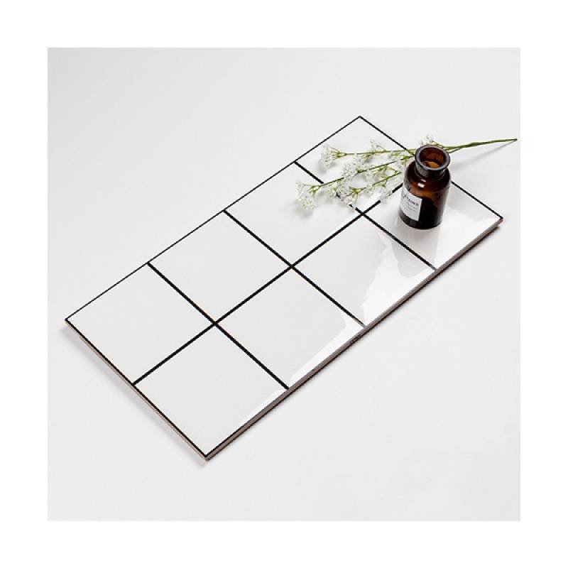 Gạch thẻ ốp tường trang trí hình chữ nhật 300x600mm LY084 màu trắng - Daisan Store