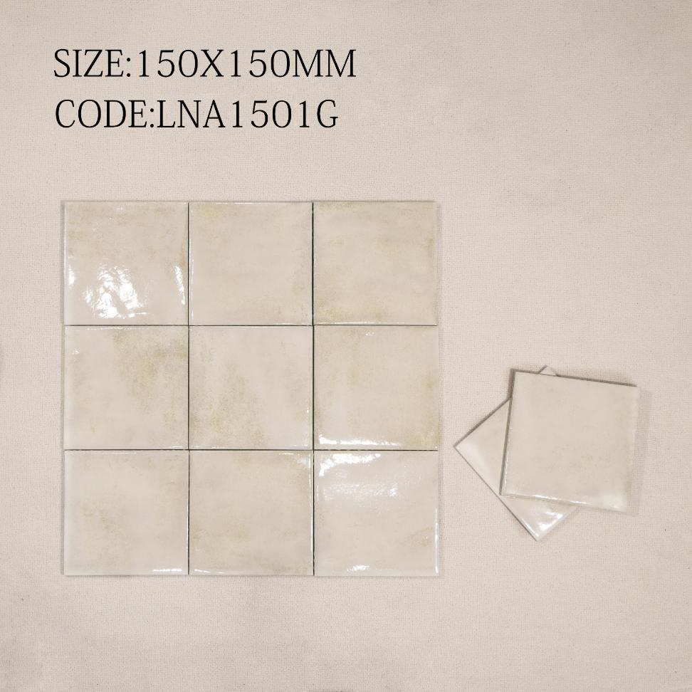 Gạch thẻ Porcelain bóng lượn KT 150x150mm mã LNA1501G - Daisan Store