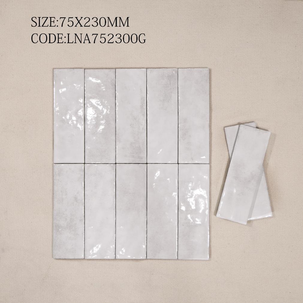 Gạch thẻ Porcelain bóng lượn KT 75x230mm mã LNA752300G - Daisan Store