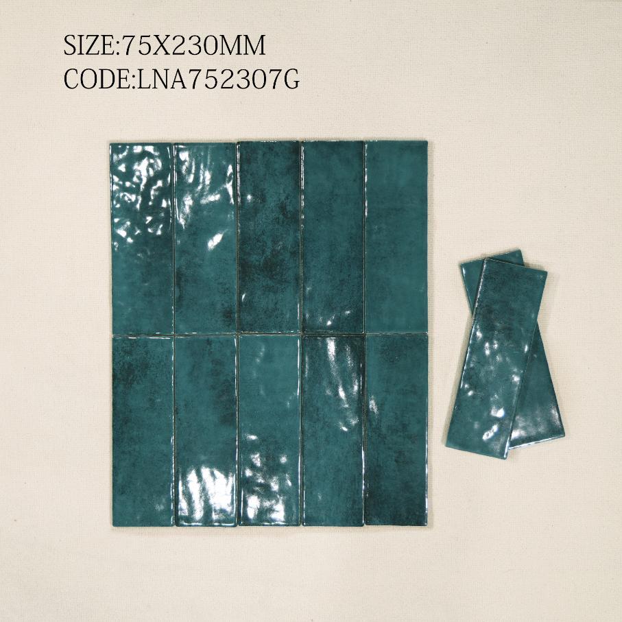 Gạch thẻ Porcelain bóng lượn KT 75x230mm mã LNA752307G - Daisan Store