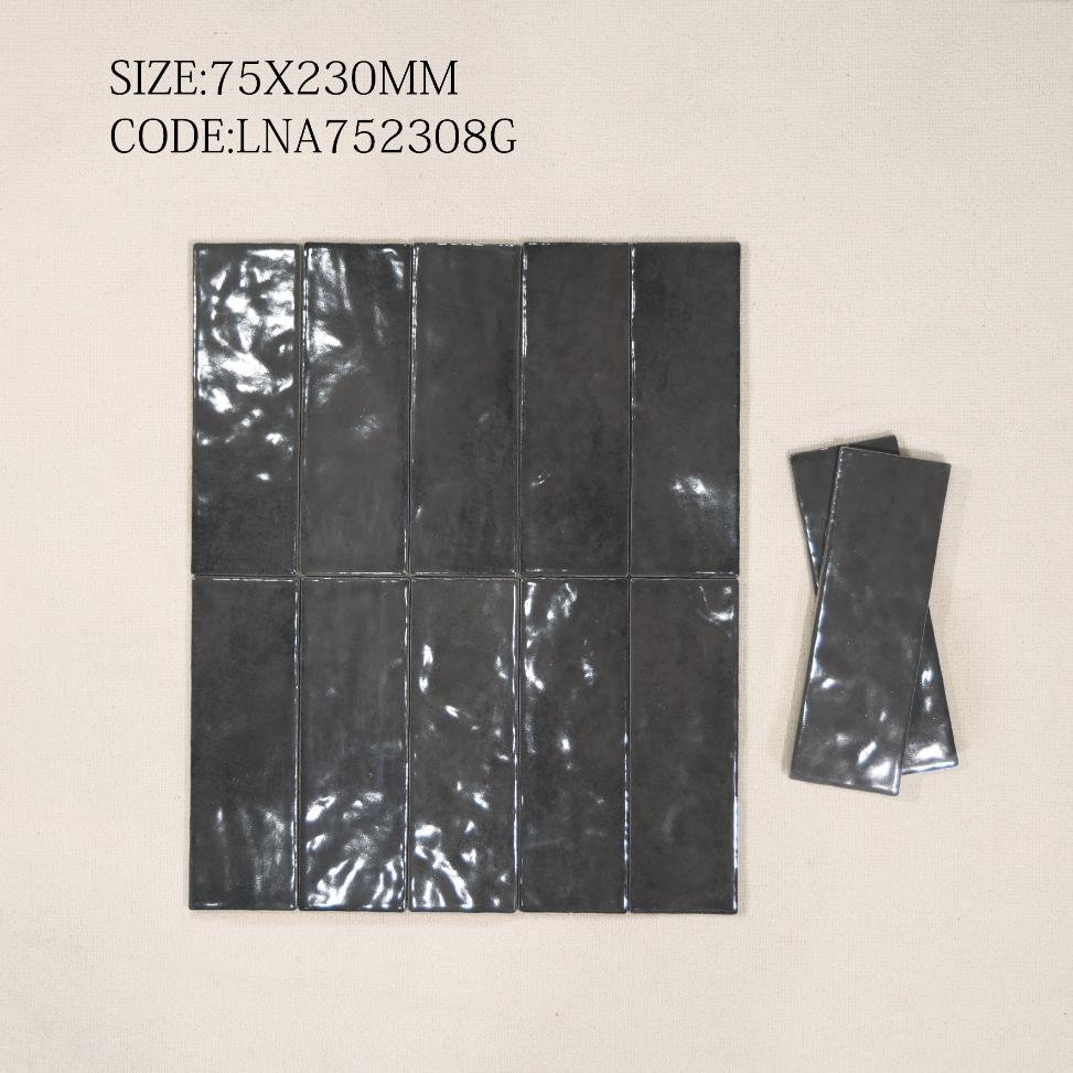 Gạch thẻ Porcelain bóng lượn KT 75x230mm mã LNA752308G - Daisan Store