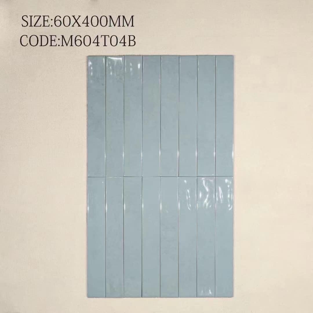 Gạch thẻ Porcelain bóng phẳng KT 60x400mm mã M604T04B - Daisan Store