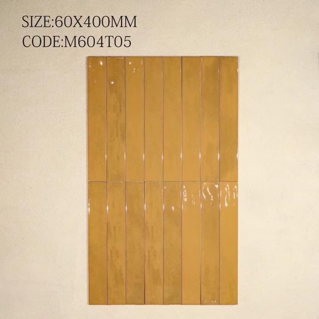 Gạch thẻ Porcelain bóng phẳng KT 60x400mm mã M604T05 - Daisan Store