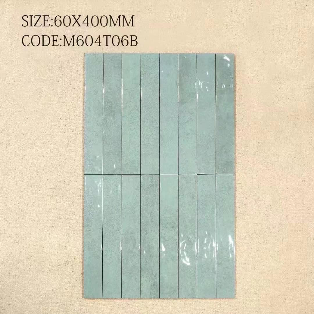 Gạch thẻ Porcelain bóng phẳng KT 60x400mm mã M604T06B - Daisan Store