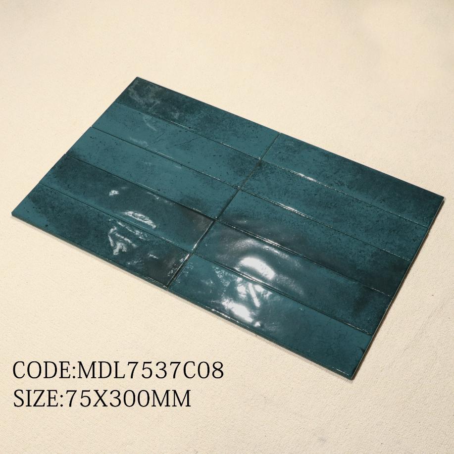 Gạch thẻ Porcelain men bóng KT 75x300mm MDL7537C08 - Daisan Store