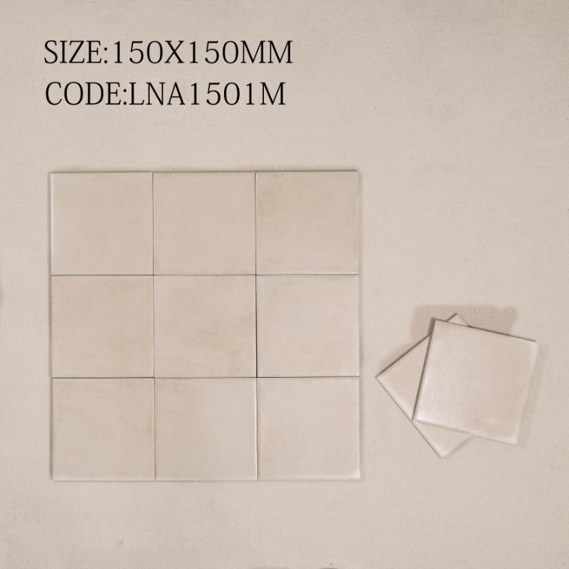 Gạch thẻ Porcelain mờ lượn KT 150x150mm mã LNA1501M - Daisan Store