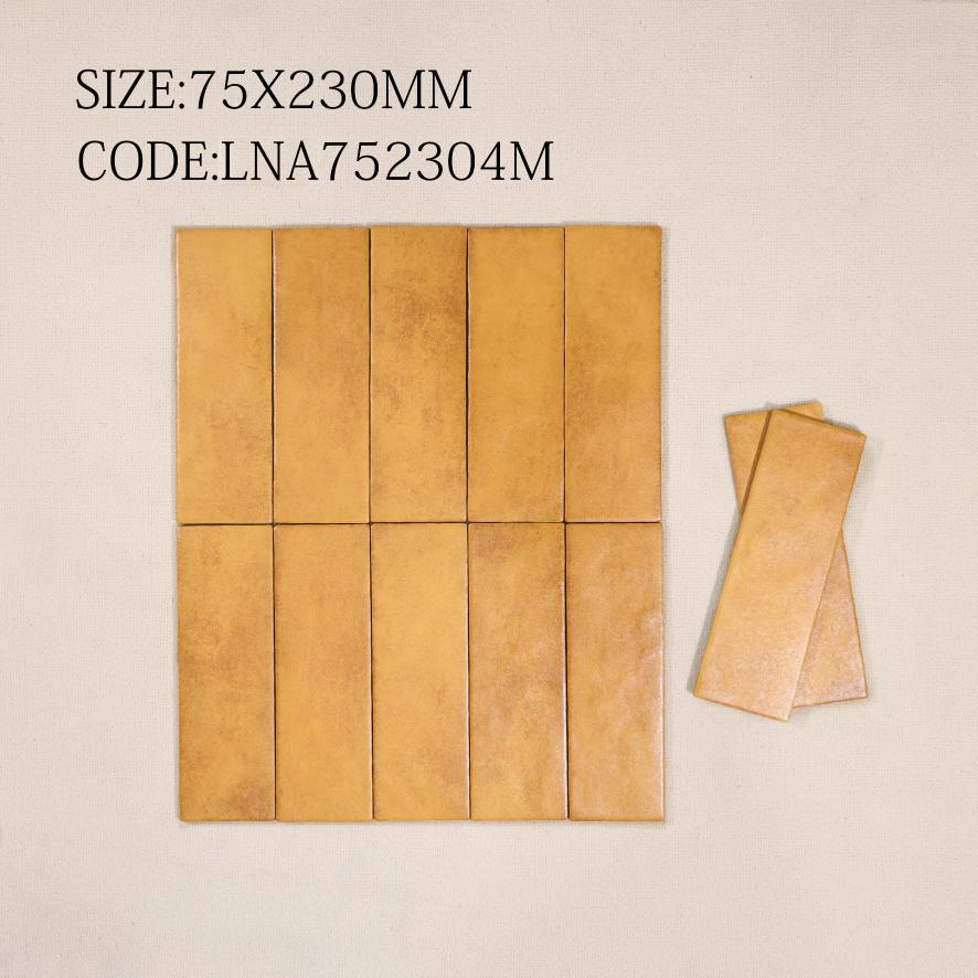 Gạch thẻ Porcelain mờ lượn KT 75x230mm mã LNA752304M - Daisan Store