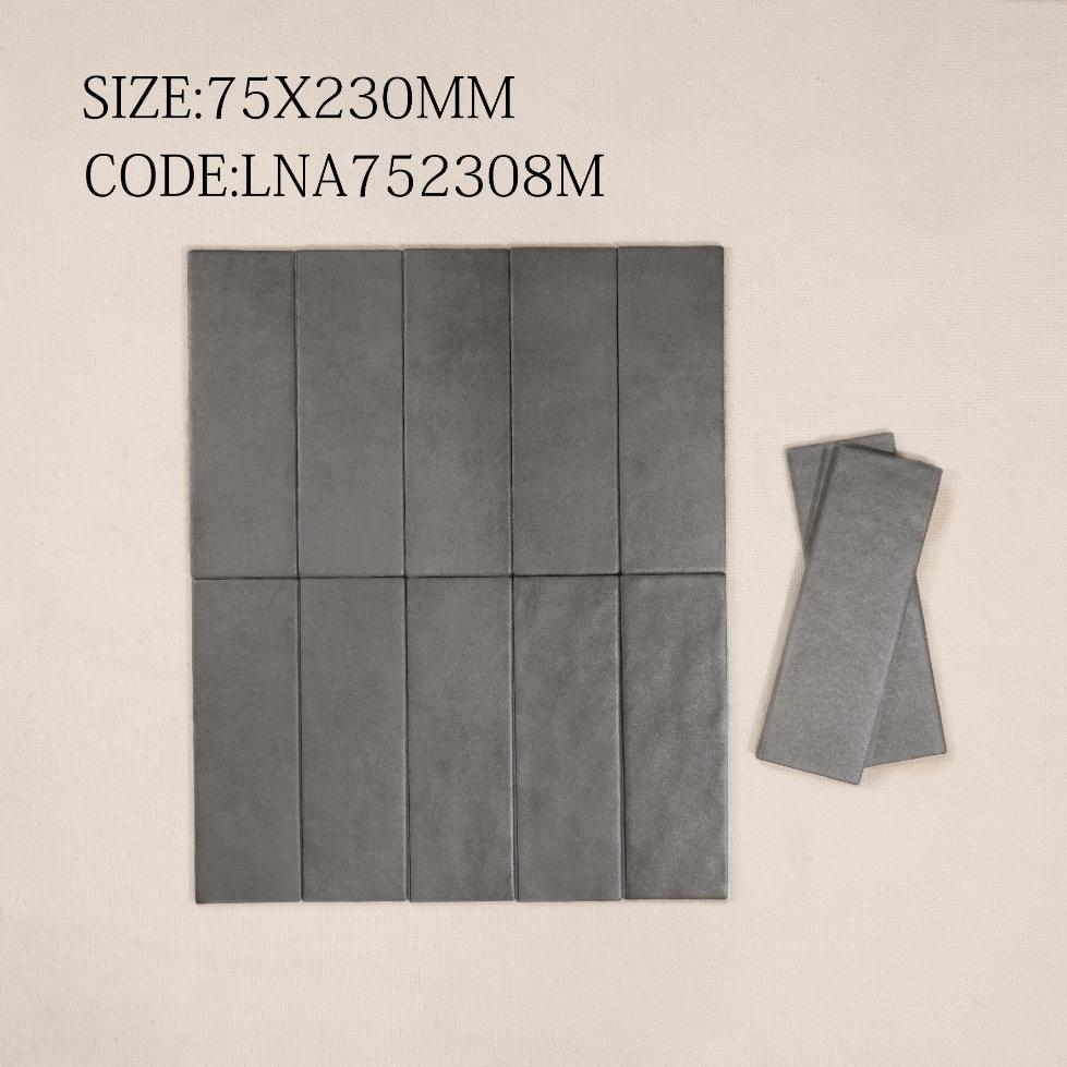 Gạch thẻ Porcelain mờ lượn KT 75x230mm mã LNA752308M - Daisan Store