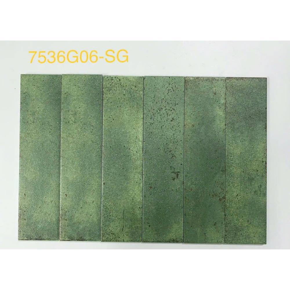 Gạch thẻ Porcelain mờ phẳng ánh kim KT 75x300 mã MD7536G06 - SG - Daisan Store