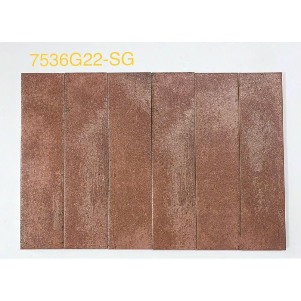 Gạch thẻ Porcelain mờ phẳng ánh kim KT 75x300 mã MD7536G22 - SG - Daisan Store