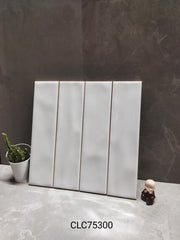 Gạch thẻ Trắng bóng lượn KT 75x300mm CL75300 - Daisan Store