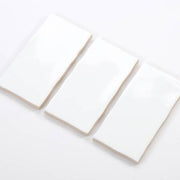 Gạch thẻ trang trí lượn sóng trắng mờ cạnh KT 75x150mm M751500LY - Daisan Store