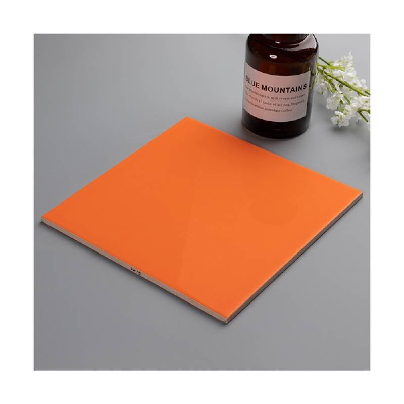 Gạch thẻ trang trí phòng tắm và nhà bếp 200x200mm 2015 màu cam - Daisan Store