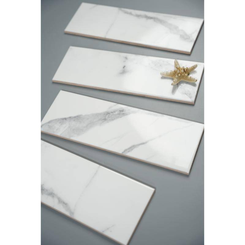 Gạch thẻ trắng vân mây KT 100x300mm 0208 - 2 - Daisan Store