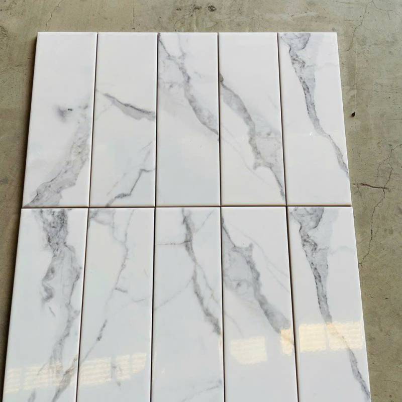 Gạch thẻ trắng vân mây KT 100x300mm 0208 - 2 - Daisan Store