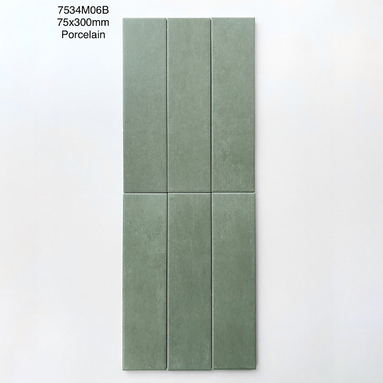 Gạch thẻ Trung Quốc, Cam loang mờ, KT 75x300 mm, MD7534M06B, Hàng Porcelain (1 hộp/ 44 viên/ 0.99m2) - Daisan Store