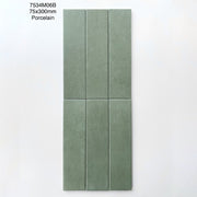 Gạch thẻ Trung Quốc, Cam loang mờ, KT 75x300 mm, MD7534M06B, Hàng Porcelain (1 hộp/ 44 viên/ 0.99m2) - Daisan Store