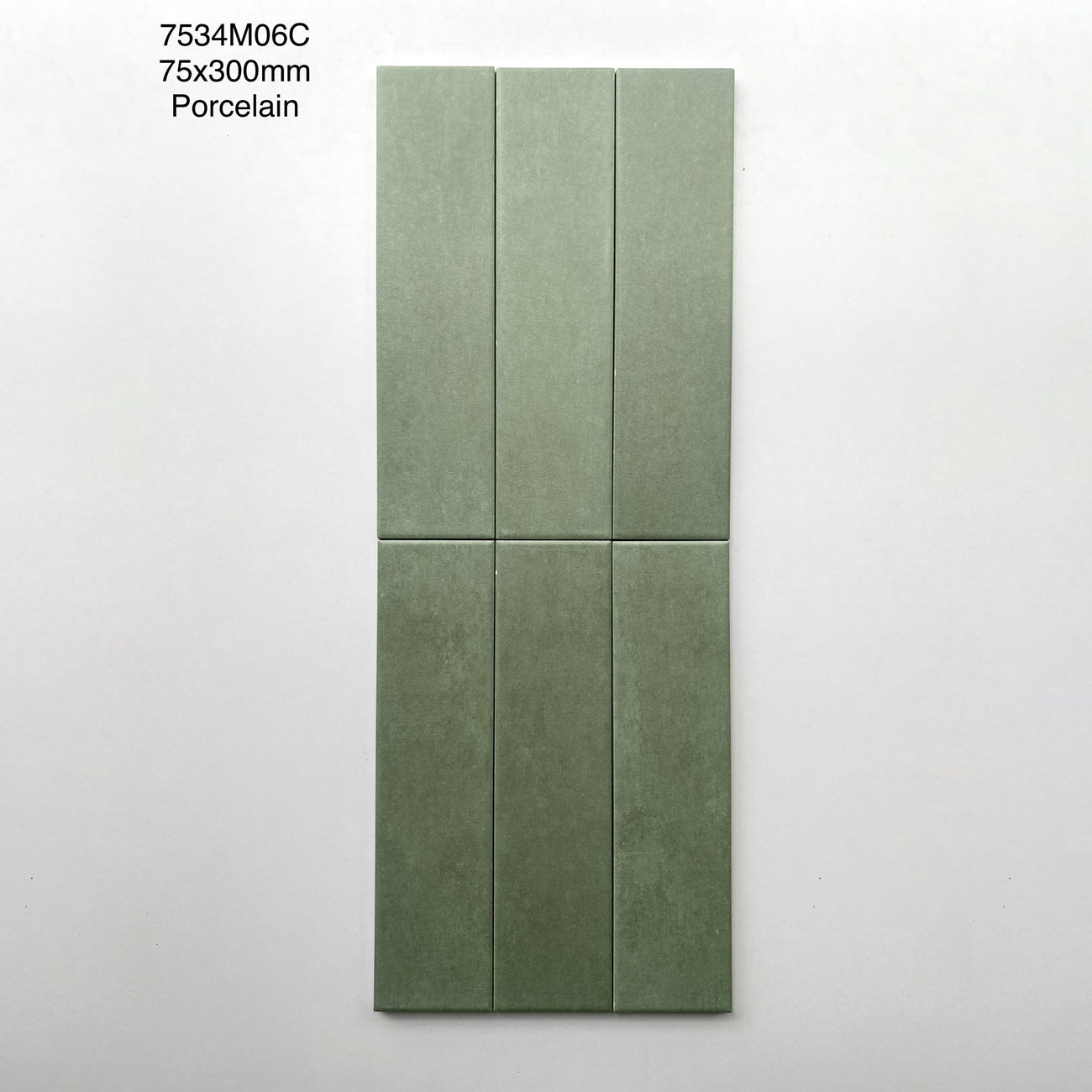 Gạch thẻ Trung Quốc, Cam loang mờ, KT 75x300 mm, MD7534M06C, Hàng Porcelain (1 hộp/ 44 viên/ 0.99m2) - Daisan Store