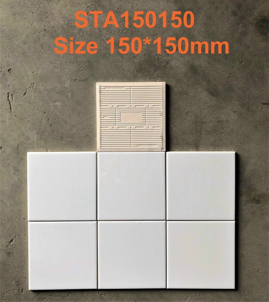 Gạch thẻ Việt Nam KT 150x150mm trắng bóng loại 1 mã STA150150 - Daisan Store