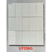 Gạch thẻ Việt Nam KT 75x150mm xám nhạt bòng phẳng loại 1 mã UTO36G - Daisan Store
