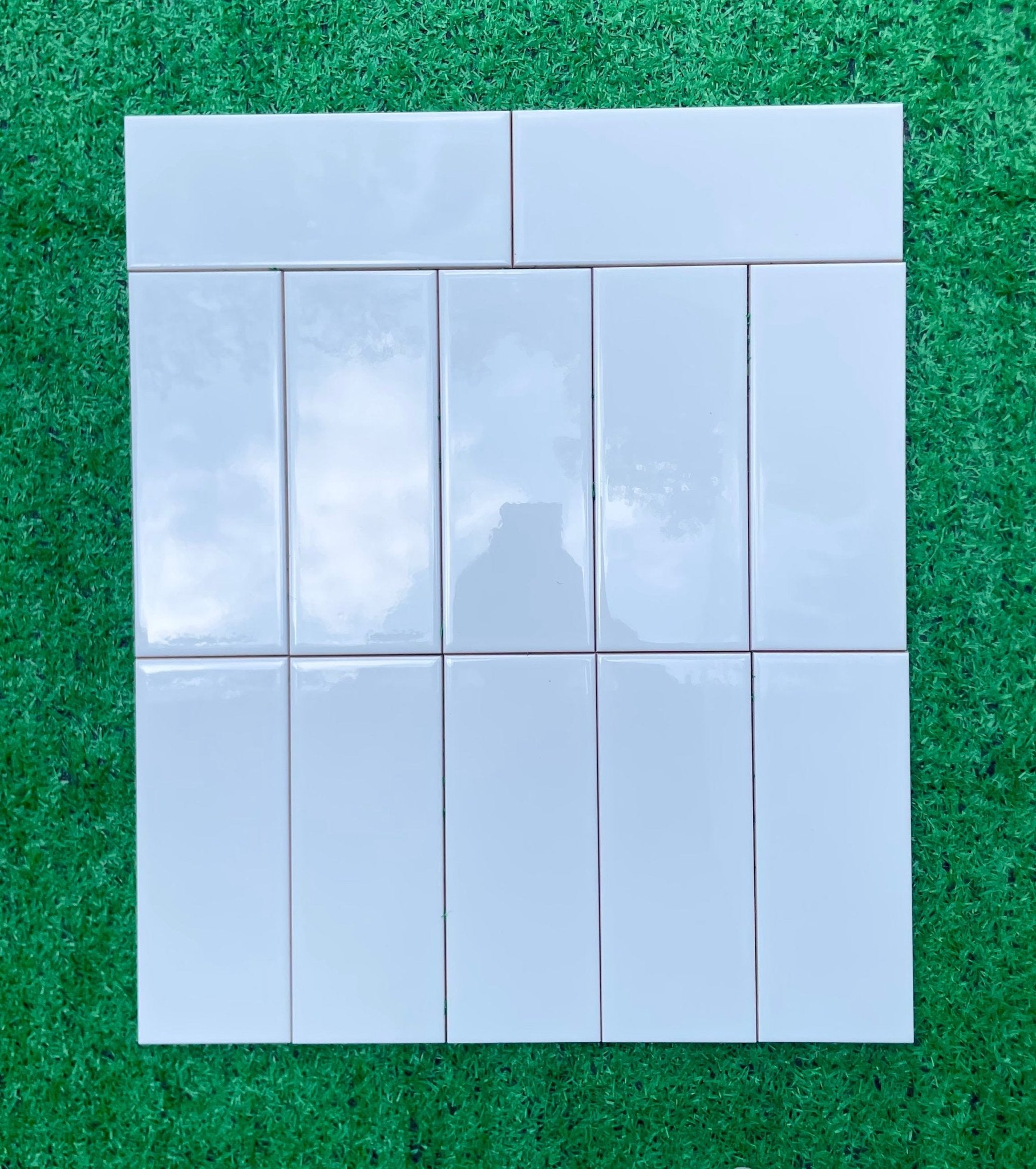 Gạch thẻ Việt Nam trắng bóng phẳng KT 100x250mm loại 1 mã STA10250 - Daisan Store