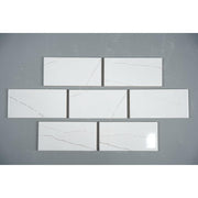 Gạch thẻ VN KT 75x150mm trắng vân tia bóng phẳng mã CU0306P - Daisan Store