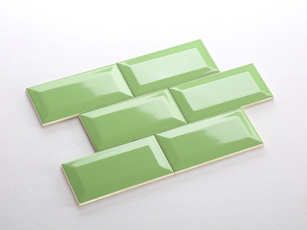 Gạch thẻ xanh cốm bóng vát cạnh 75x150mm M751506X - Daisan Store