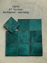 Gạch thẻ xanh men bóng KT 150x150mm (1h/1m/44v/17.5kg) HCM - Daisan Store