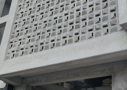 Gạch thông bánh ú gió xi măng  MT-GTG00021