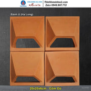 Gạch Thông Gió 20x20 Gốm Đỏ Bánh Ú (Hạ Long) - Daisan Store