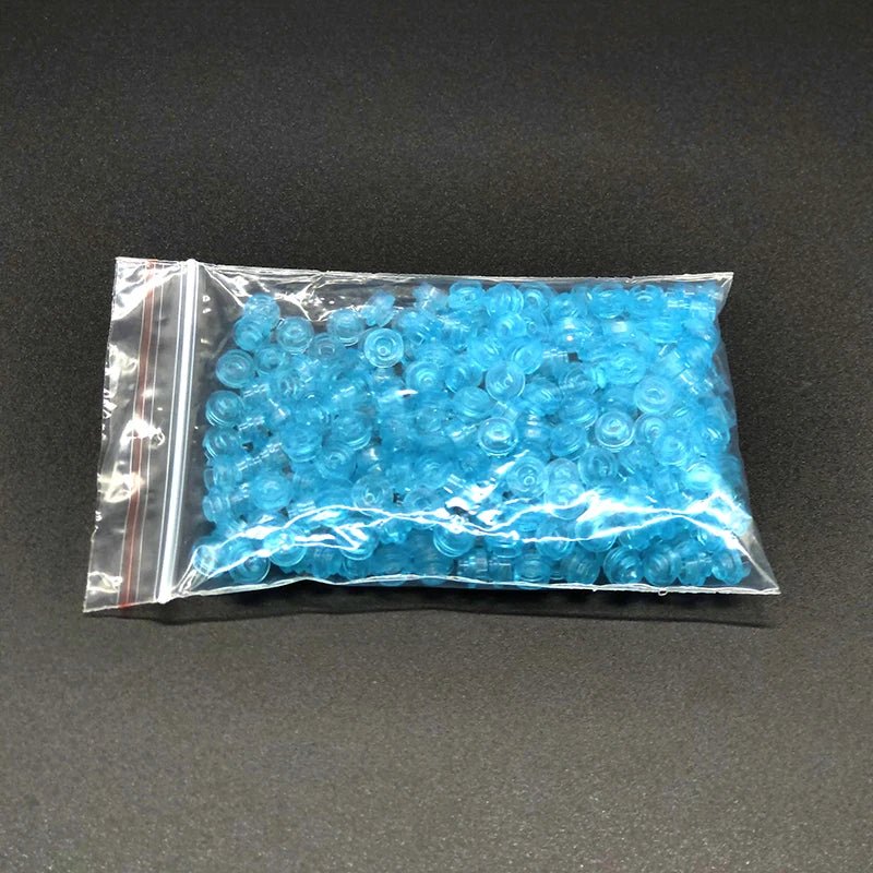 Gạch Tròn Trong Suốt 1x1 Xanh Dương Xây Dựng DIY - Daisan Store