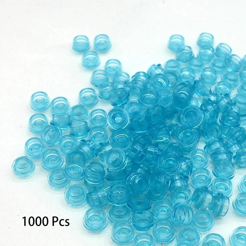 Gạch Tròn Trong Suốt 1x1 Xanh Dương Xây Dựng DIY - Daisan Store