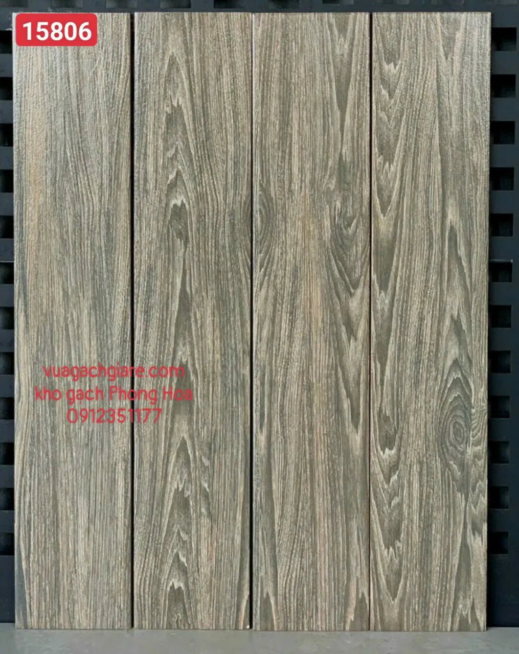 Gạch Vân Gỗ 15x80 Cerato nâu đất CR15806 - Daisan Store