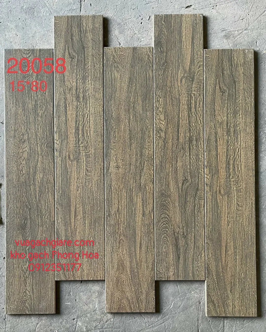 Gạch Vân Gỗ 15x80 màu nâu 20058 - 15085 - Daisan Store