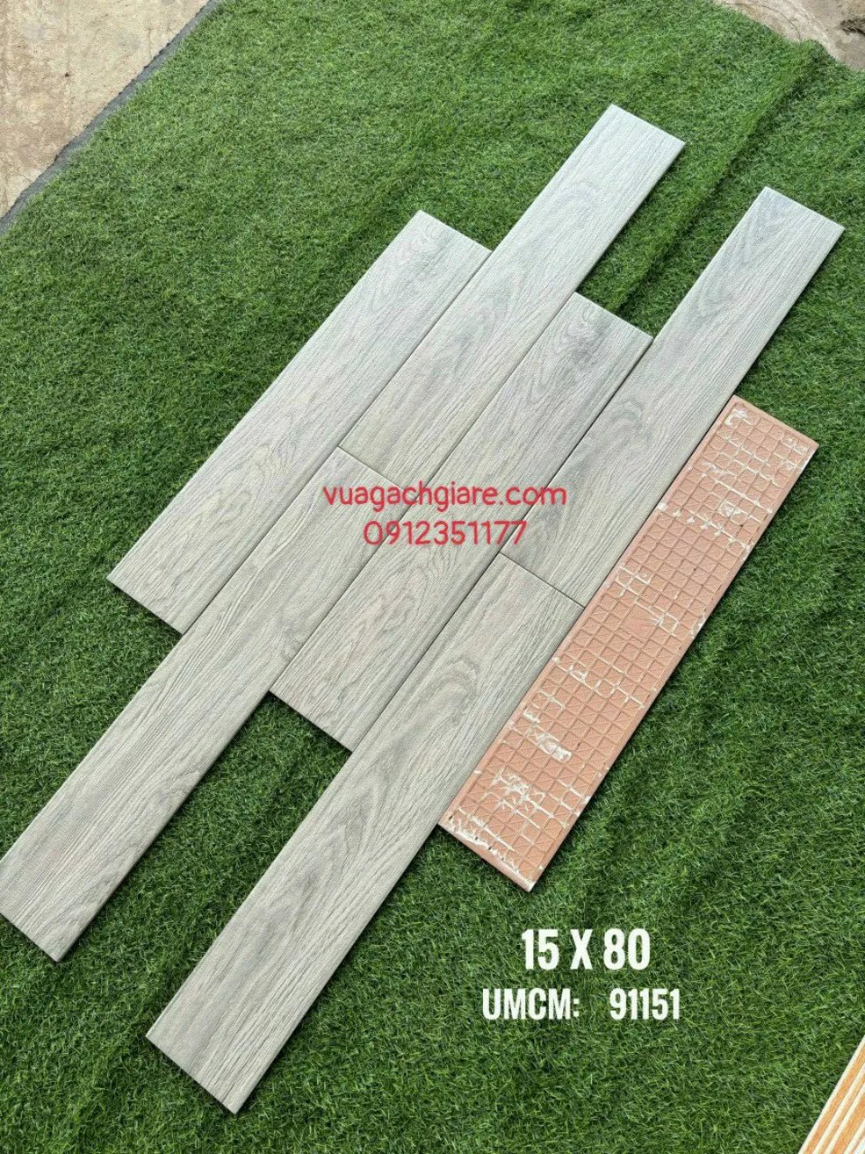 Gạch Vân Gỗ 15x80 màu xám - màu vàng - nâu vàng - Daisan Store