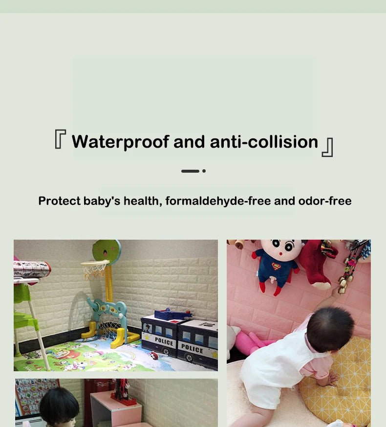 Gạch Xốp 3D Chống Nước - Trang Trí Tường Retro - Daisan Store