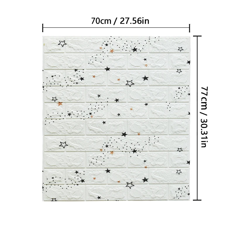 Gạch Xốp 3D Chống Nước - Trang Trí Tường Retro - Daisan Store