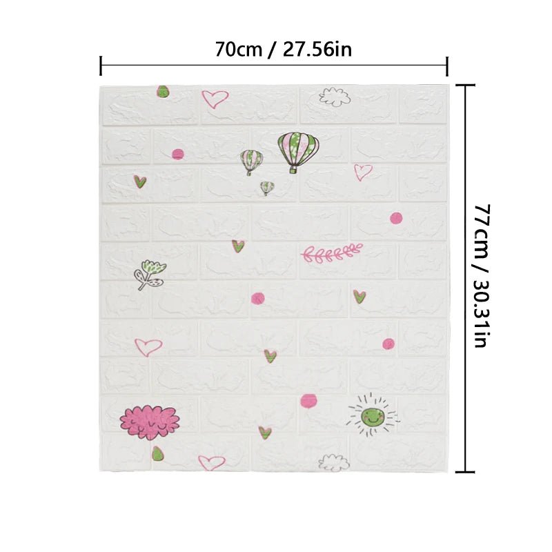 Gạch Xốp 3D Chống Nước - Trang Trí Tường Retro - Daisan Store