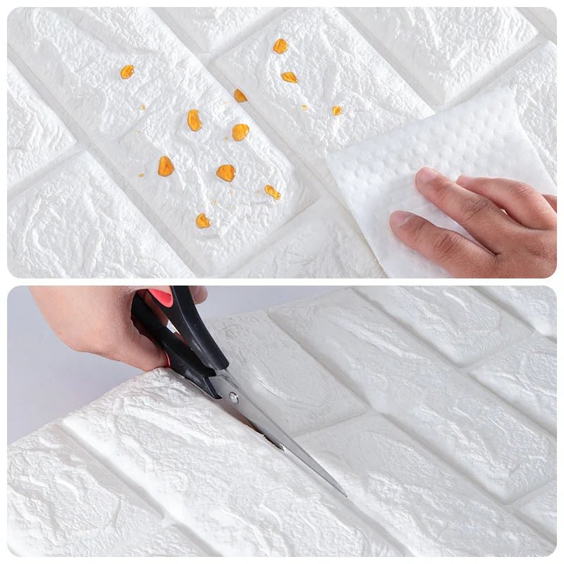 Gạch Xốp 3D Chống Nước - Trang Trí Tường Retro - Daisan Store