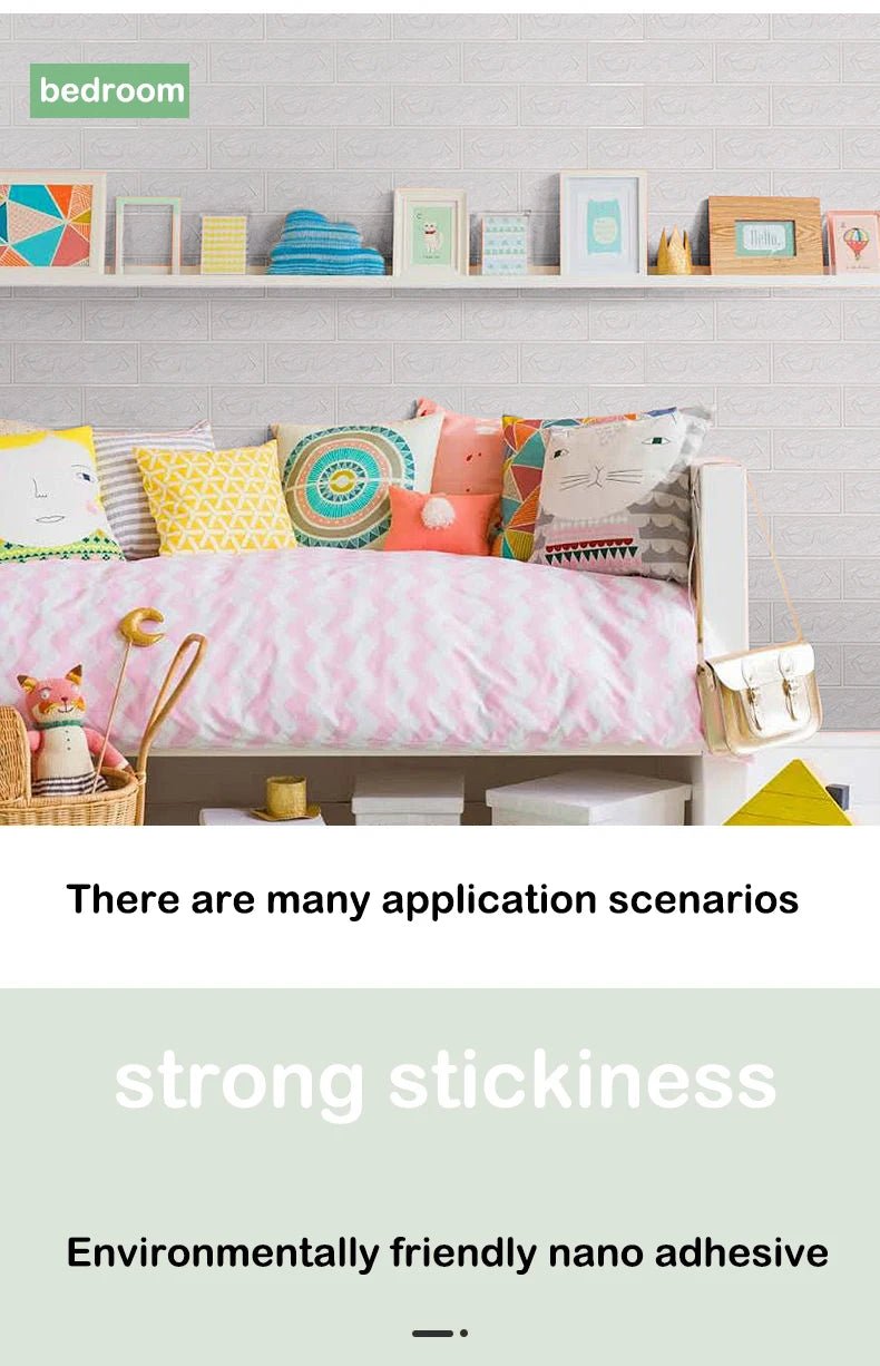 Gạch Xốp 3D Chống Nước - Trang Trí Tường Retro - Daisan Store