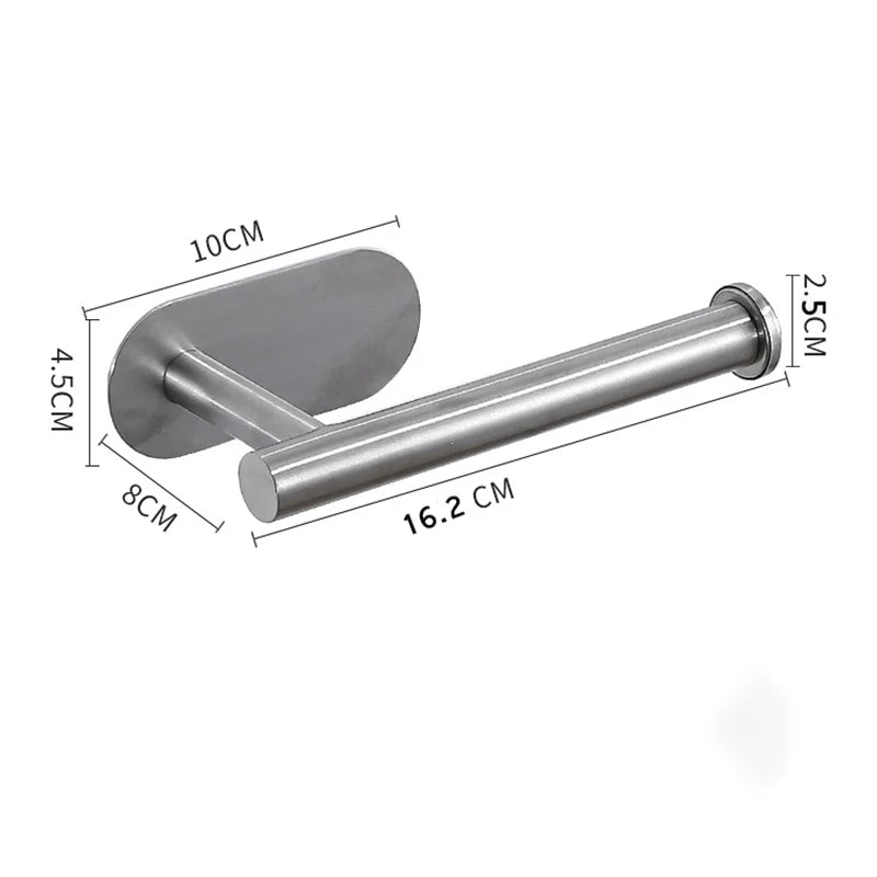 Giá Đỡ Giấy Inox Dán Tường Không Khoan Cho Nhà Tắm - Daisan Store