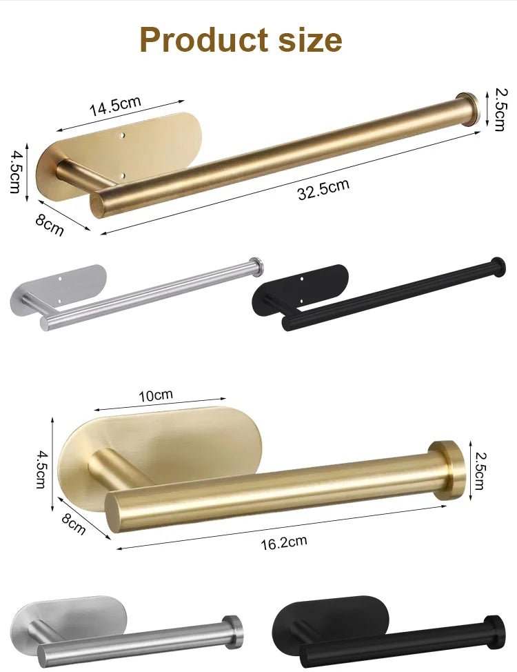 Giá Đỡ Giấy Inox Dán Tường Không Khoan Cho Nhà Tắm - Daisan Store