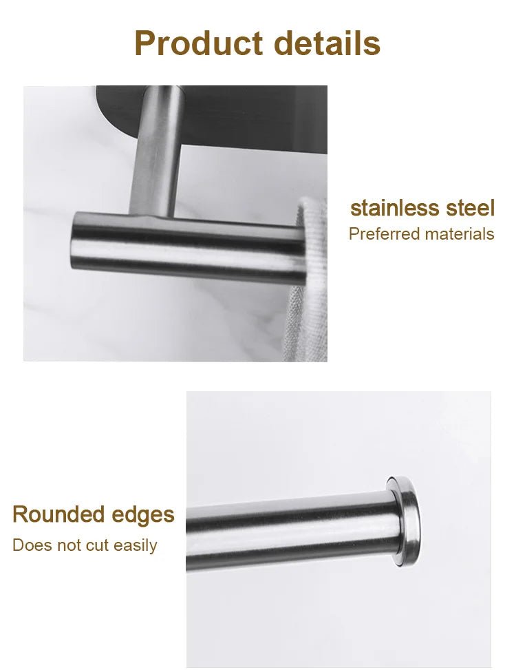 Giá Đỡ Giấy Inox Dán Tường Không Khoan Cho Nhà Tắm - Daisan Store