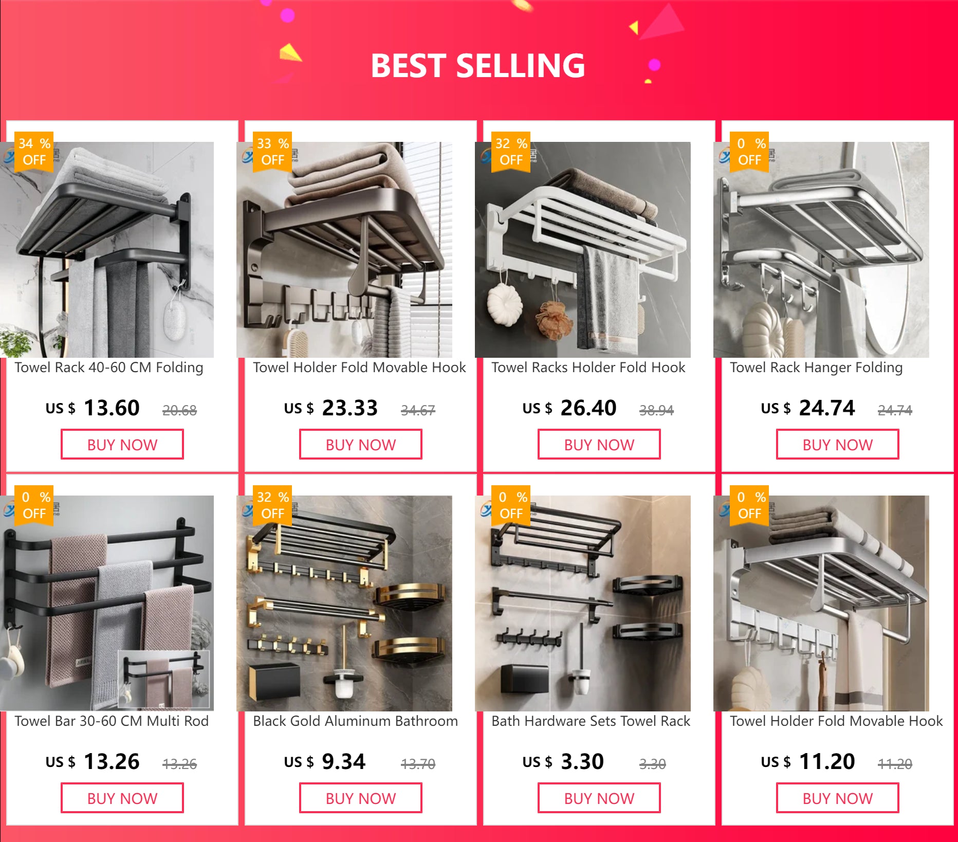 Giá Treo Khăn Dán Tường Nhôm Đen Gập Gọn 40 - 60CM - Daisan Store