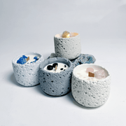 Giá xuất xưởng lọ đựng nến xi măng thiên thạch OMK, bát đựng nến xi măng, giá đỡ nến bê tông để làm nến - Daisan Store