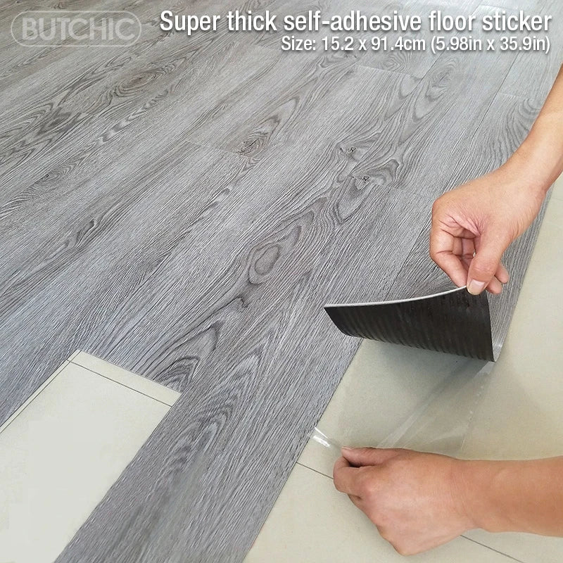 Giấy Dán Sàn Gỗ 3D Dính Tự Dính Dày Trang Trí Phòng Khách - Daisan Store