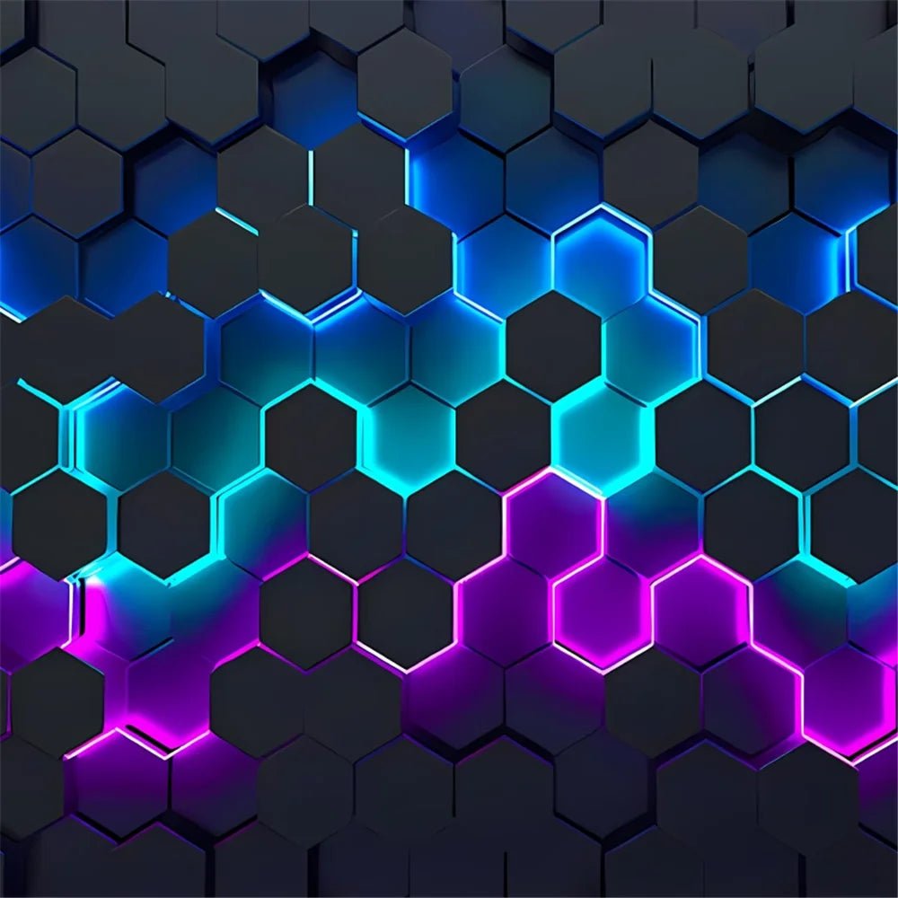 Giay Dan Tuong 3D Geometric Danh Cho Barber Shop Van Phong - Daisan Store