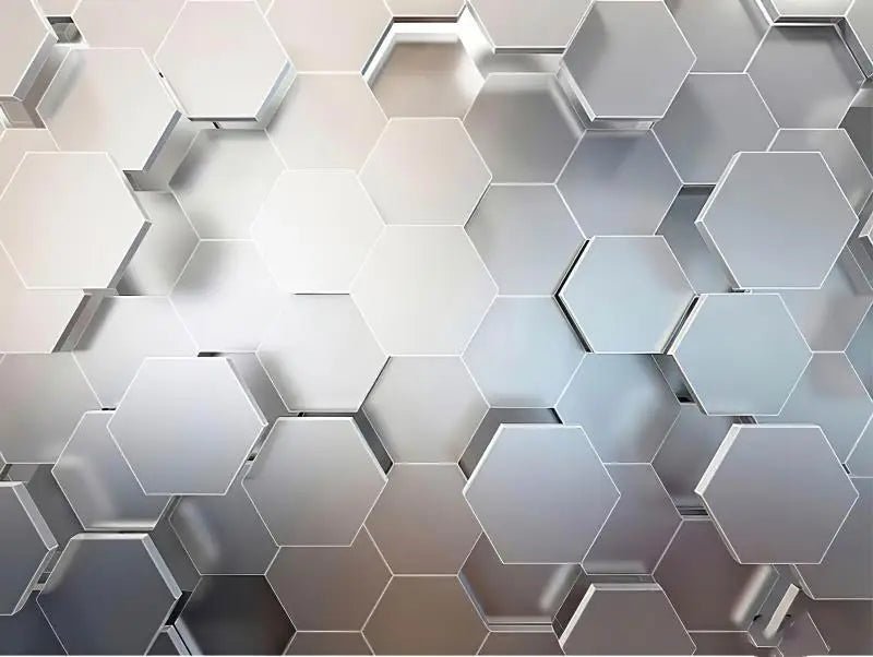 Giay Dan Tuong 3D Geometric Danh Cho Barber Shop Van Phong - Daisan Store